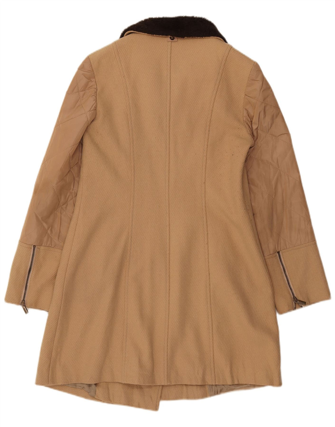 Crni ženski kaput Penny UK 12 srednje bež boje, vuna