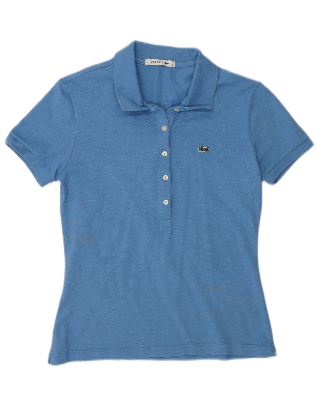 Lacoste ženska polo majica veličine 40 srednje plavi pamuk