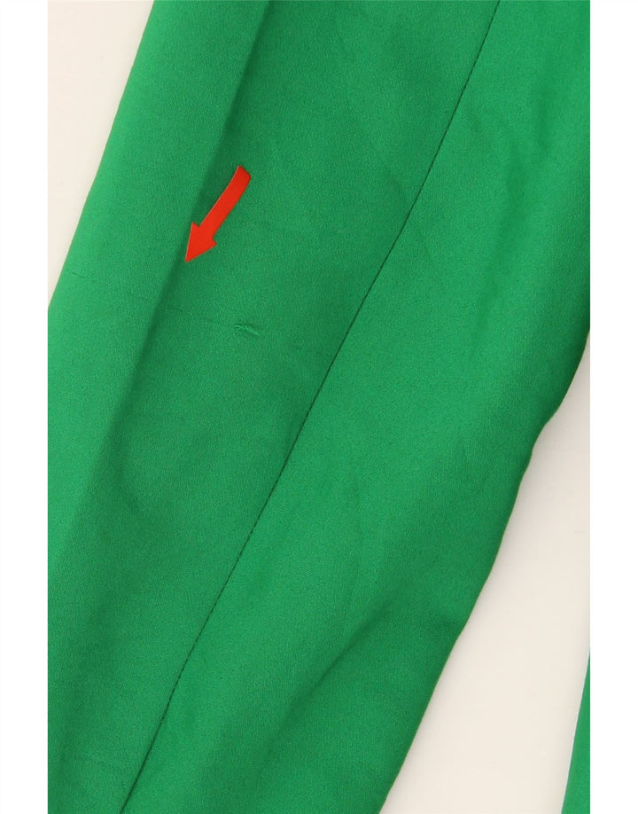 Zara ženski kratki sako sa 1 gumbom, UK 18 XL, zeleni poliester