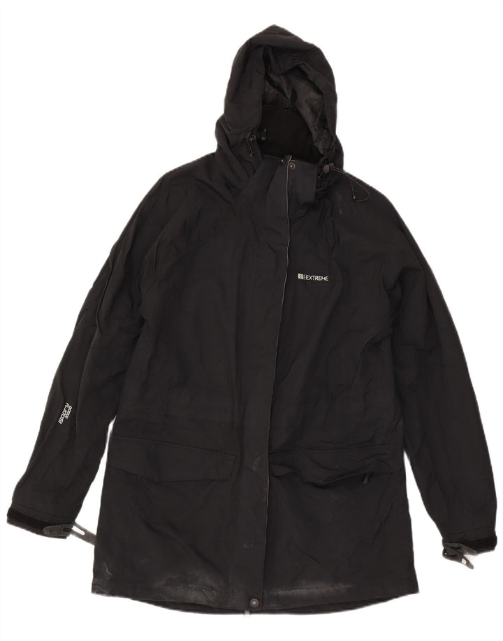 Mountain Warehouse Ženska kabanica s kapuljačom UK 12 Srednji crni najlon