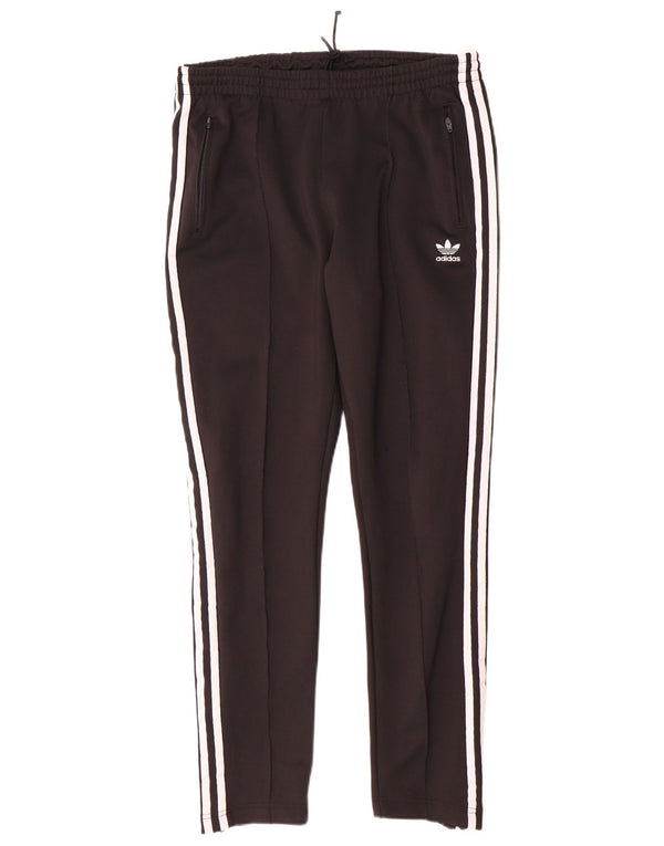 Adidas Womens Tracksuit Trousers UK 14 Medium Black Cotton