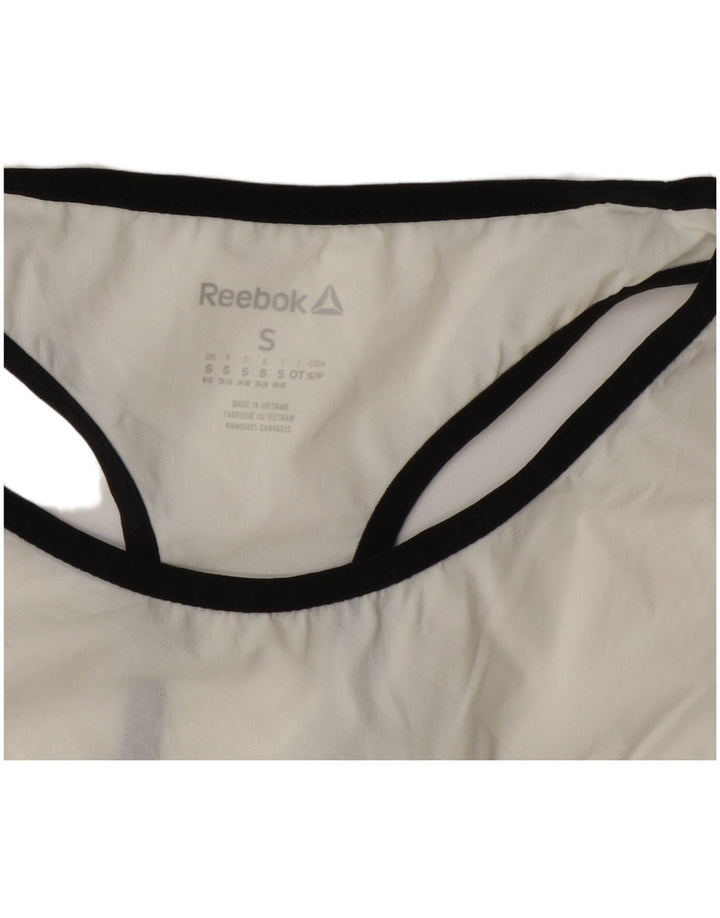 Reebok Ženski grafički prsluk UK 8/10 Small White