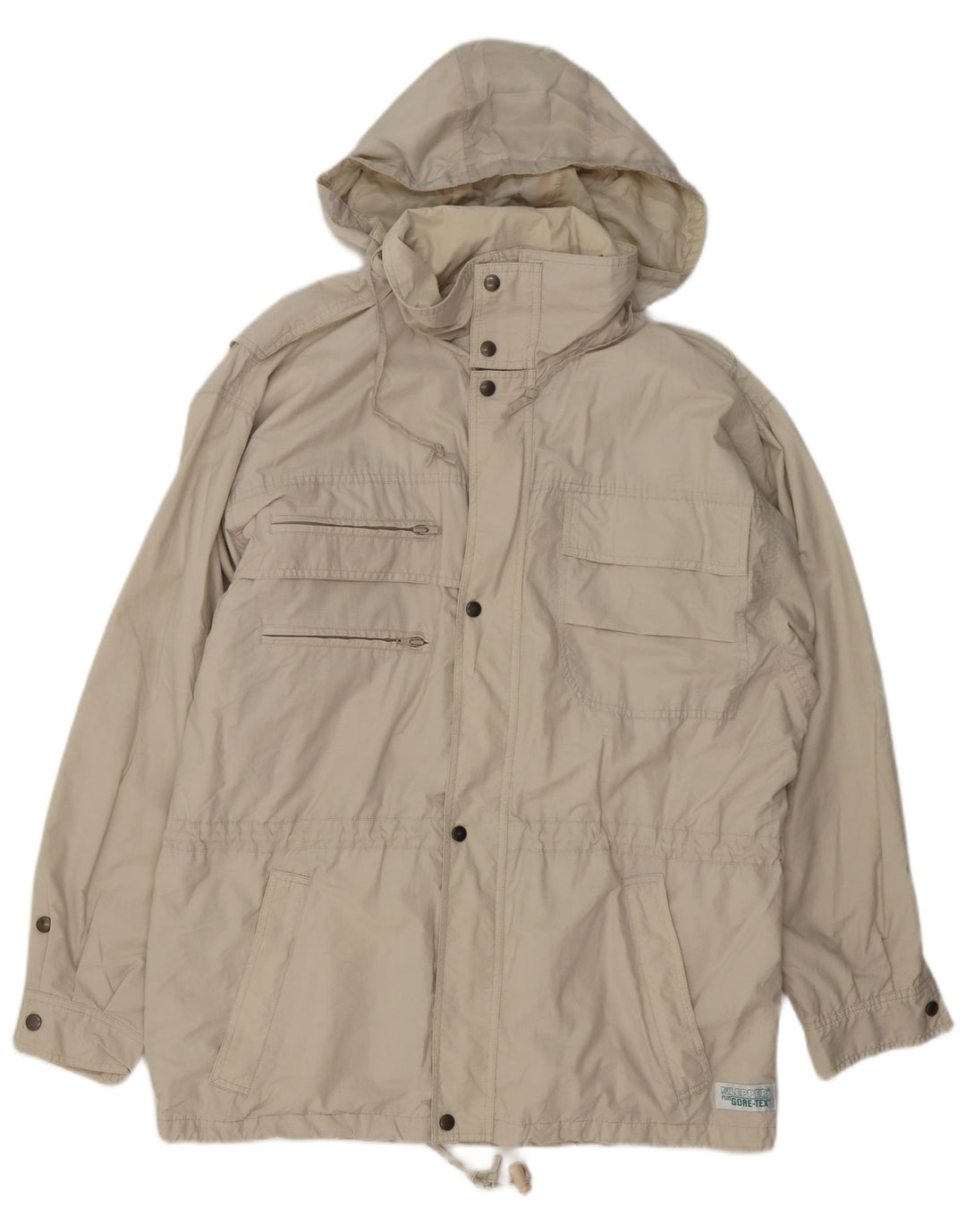 KLEPPER Muška jakna s kapuljačom Gore-Tex UK 38 srednje bež pamuk