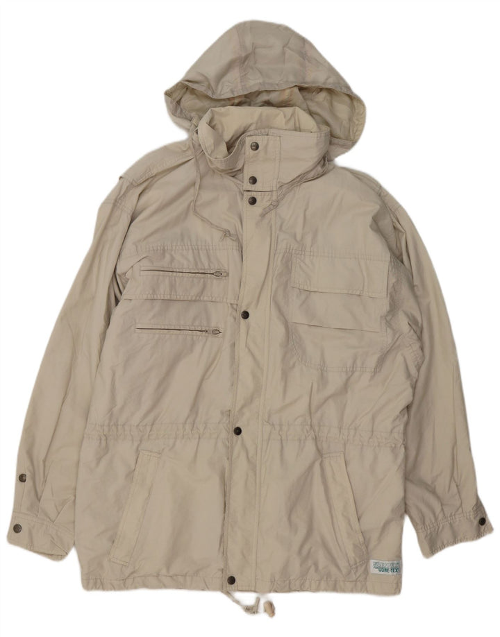 KLEPPER Muška jakna s kapuljačom Gore-Tex UK 38 srednje bež pamuk