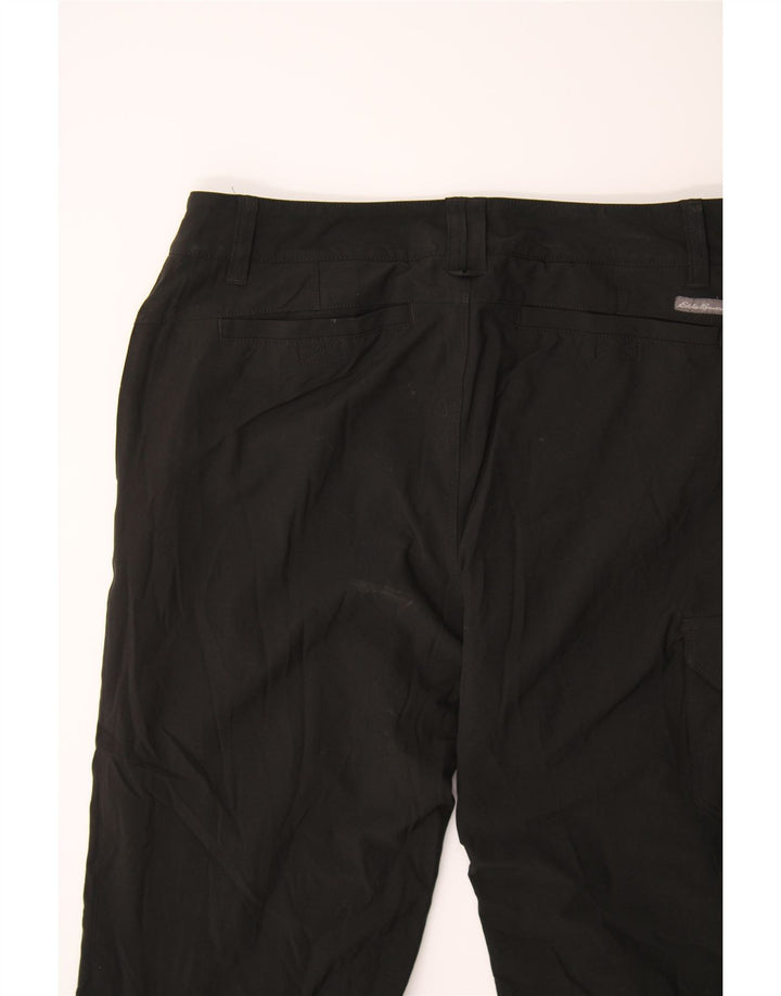 EDDIE BAUER Womens Straight Cargo Trousers US 2 XS W30 L33 Black Polyester Vintage Eddie Bauer and Second-Hand Eddie Bauer from Messina Hembry 