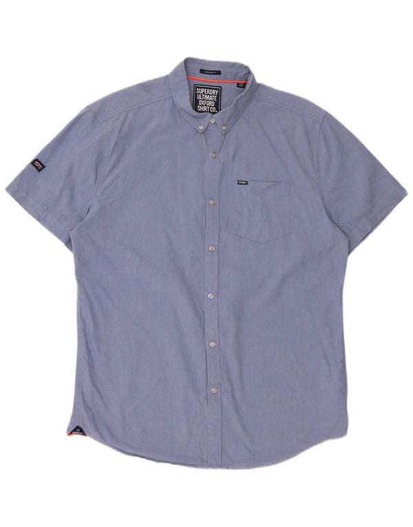 Superdry ženska majica standardnog kroja kratkih rukava XL plavi pamuk