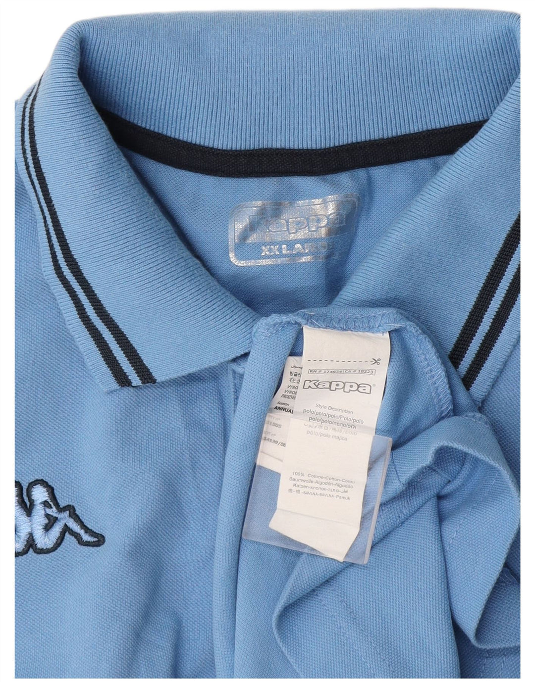 Kappa muška polo majica 2XL plavi pamuk