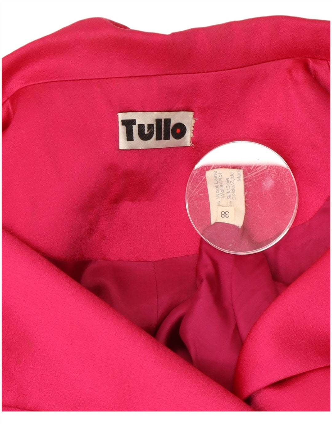 TULLO Ženska jakna sa 3 gumba EU 38 srednje ružičasta vuna