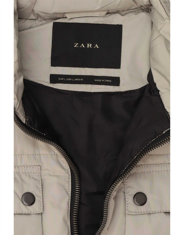 Zara muška podstavljena jakna UK 40 velika siva