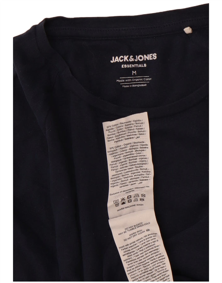 JACK & JONES Muška majica kratkih rukava srednje tamnoplavi pamuk