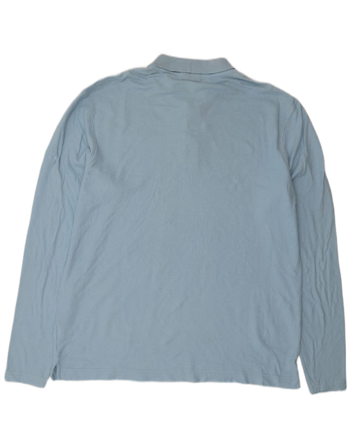 FILA muška polo majica dugih rukava XL plavi pamuk