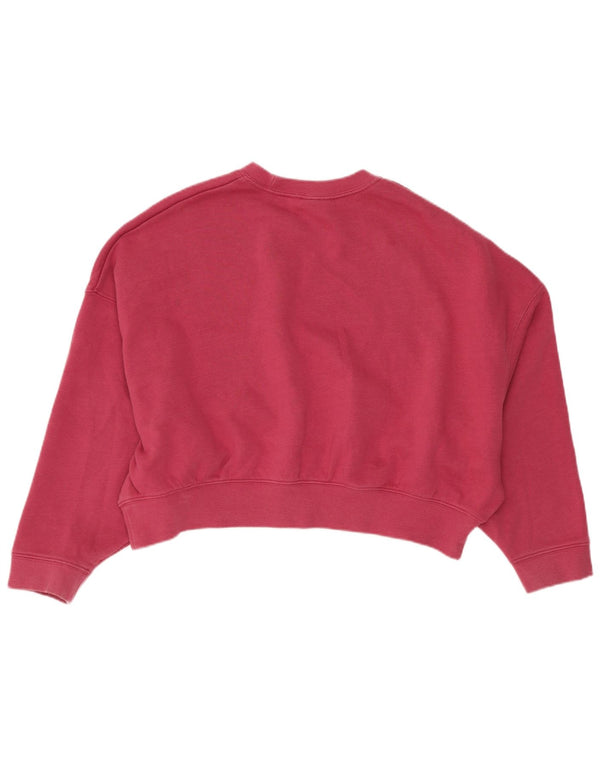 Nike Girls Crop Graphic Oversize Sweatshirt Džemper 10-11 godina srednje ružičasta