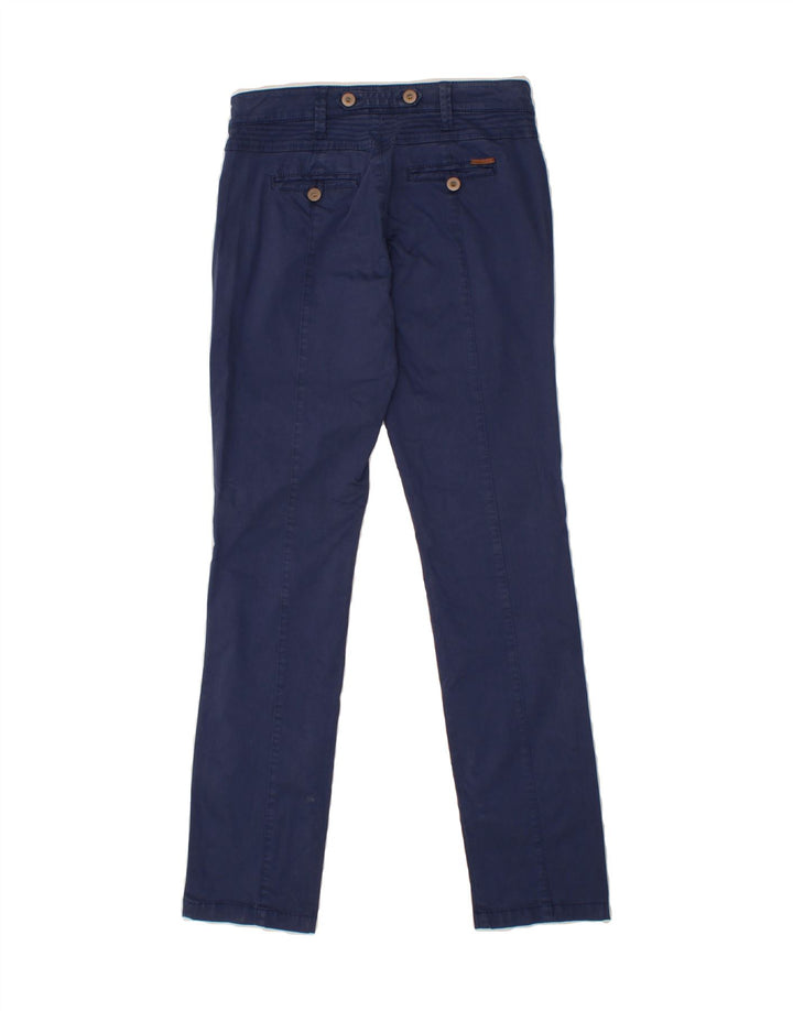 MASSIMO DUTTI Womens Slim Chino Trousers W28 L32 Navy Blue Vintage Massimo Dutti and Second-Hand Massimo Dutti from Messina Hembry 
