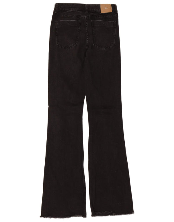 Zara ženske lepršave traperice visokog rasta EU 36 XS W26 L33 crni pamuk