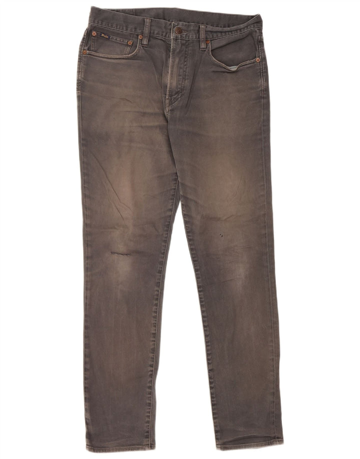 Muške uske traperice Ralph Lauren W32 L32 Sivi pamuk