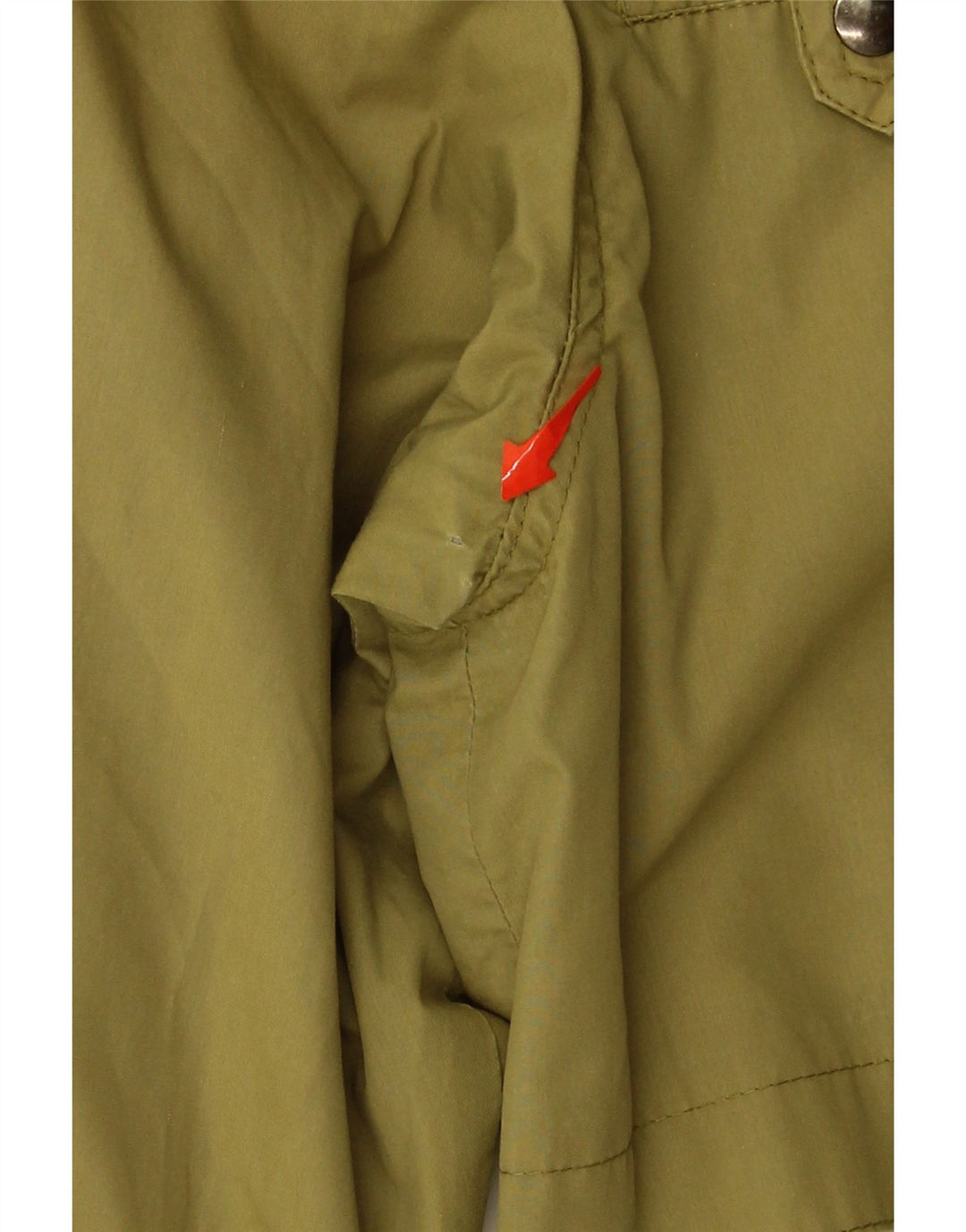 VINTAGE Womens Utility Jacket UK 18 XL Khaki Colourblock