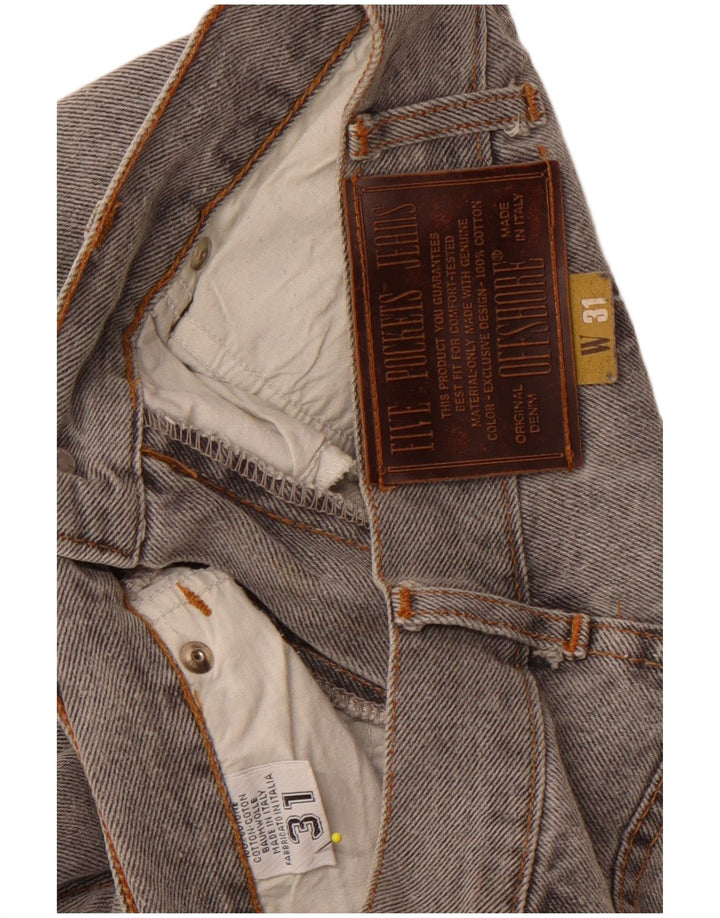 OFFSHORE Ženske kratke traperice visokog struka W31 L26 sivi pamuk