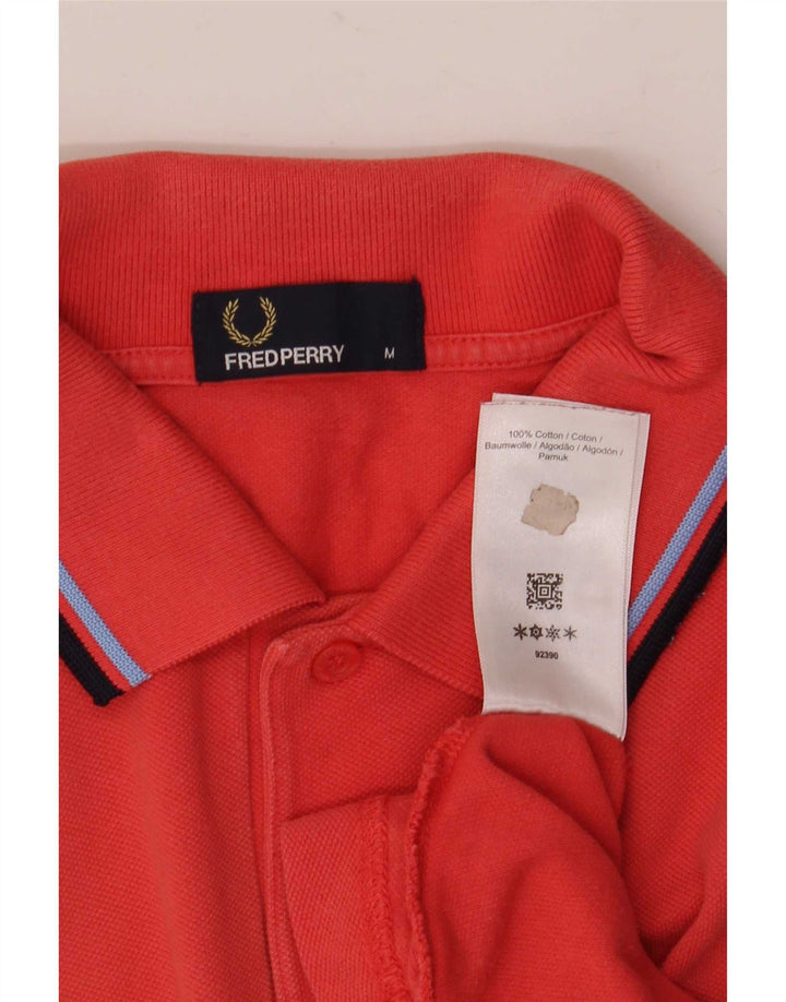Fred Perry muška polo majica srednje crvene pruge, pamuk