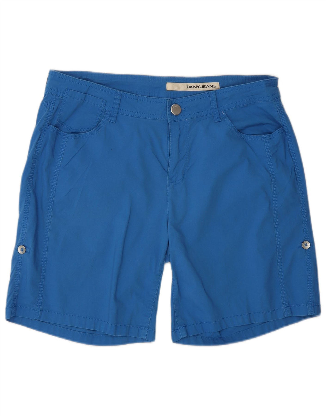 Dkny ženske ležerne kratke hlače US 10 Large W34 plavi pamuk