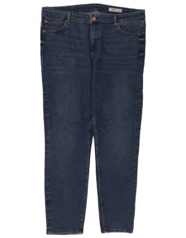 Marks & Spencer ženske uske traperice visokog struka The Lily UK 18 XL W36 L28 Plava
