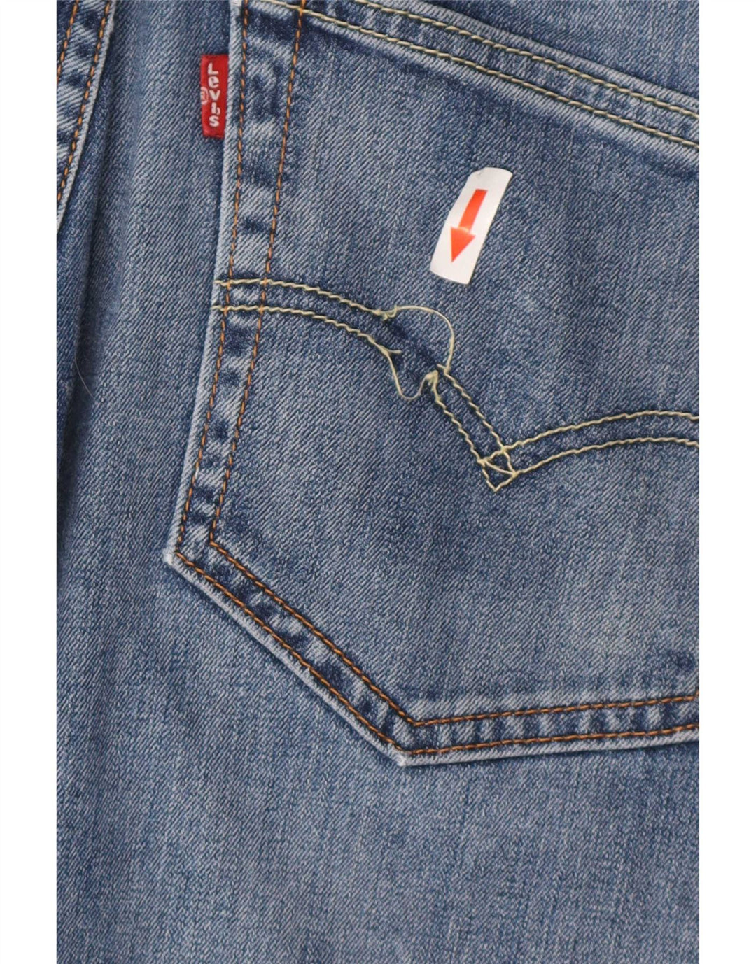 Levi's muške 504 ravne traperice W36 L30 plavi pamuk