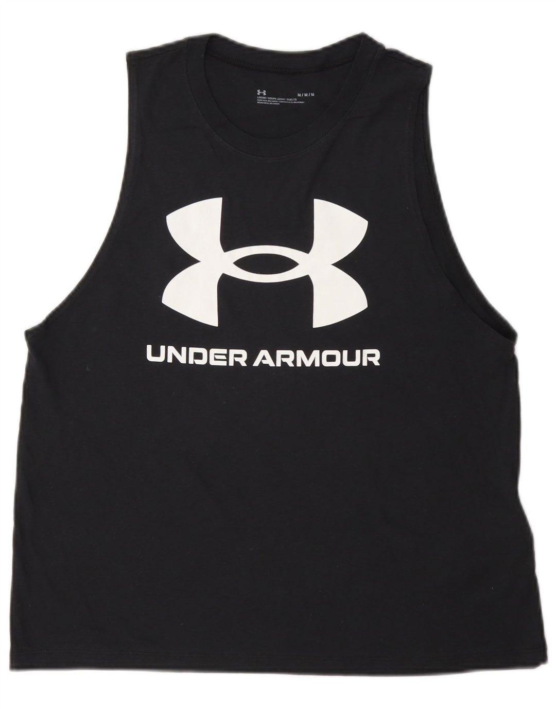 Under Armour ženski grafički prsluk UK 14 srednji crni pamuk