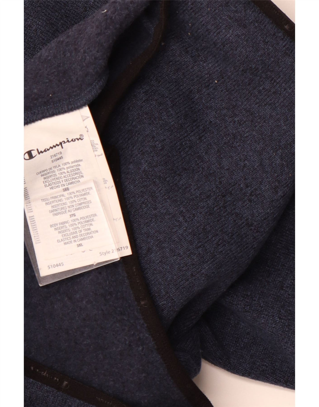 CHAMPION Muška trenirka Gornja jakna 3XL tamnoplavi poliester