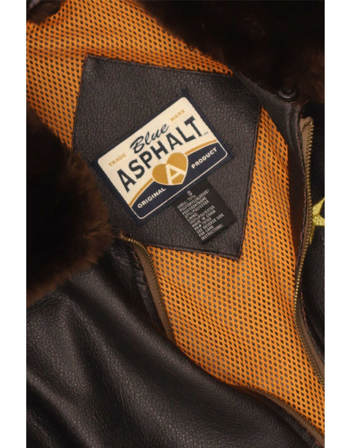 Blue Asphalt Ženska bomber jakna s grafičkim motivima UK 10 Small Brown Colourblock