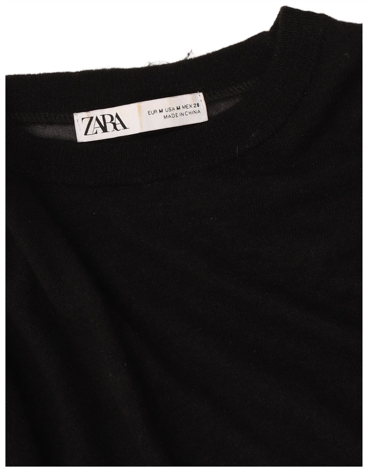 Zara ženski pulover s velikim izrezom UK 14 srednje crna