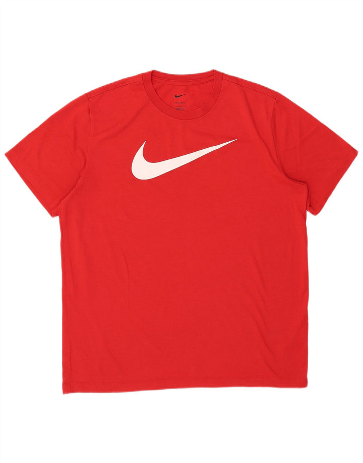 Nike Dri Fit Graphic T-Shirt majica, veliki crveni poliester