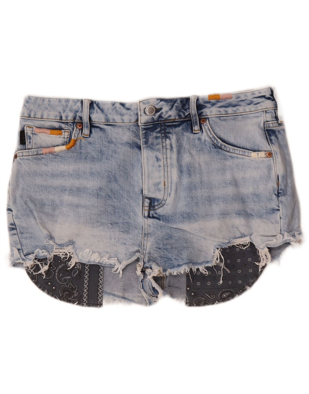 Superdry ženske vruće hlačice od trapera W32, veliki plavi pamuk