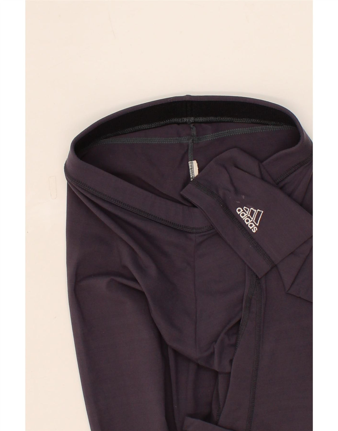 ADIDAS Womens Leggings UK 8 Small Navy Blue Vintage Adidas and Second-Hand Adidas from Messina Hembry 