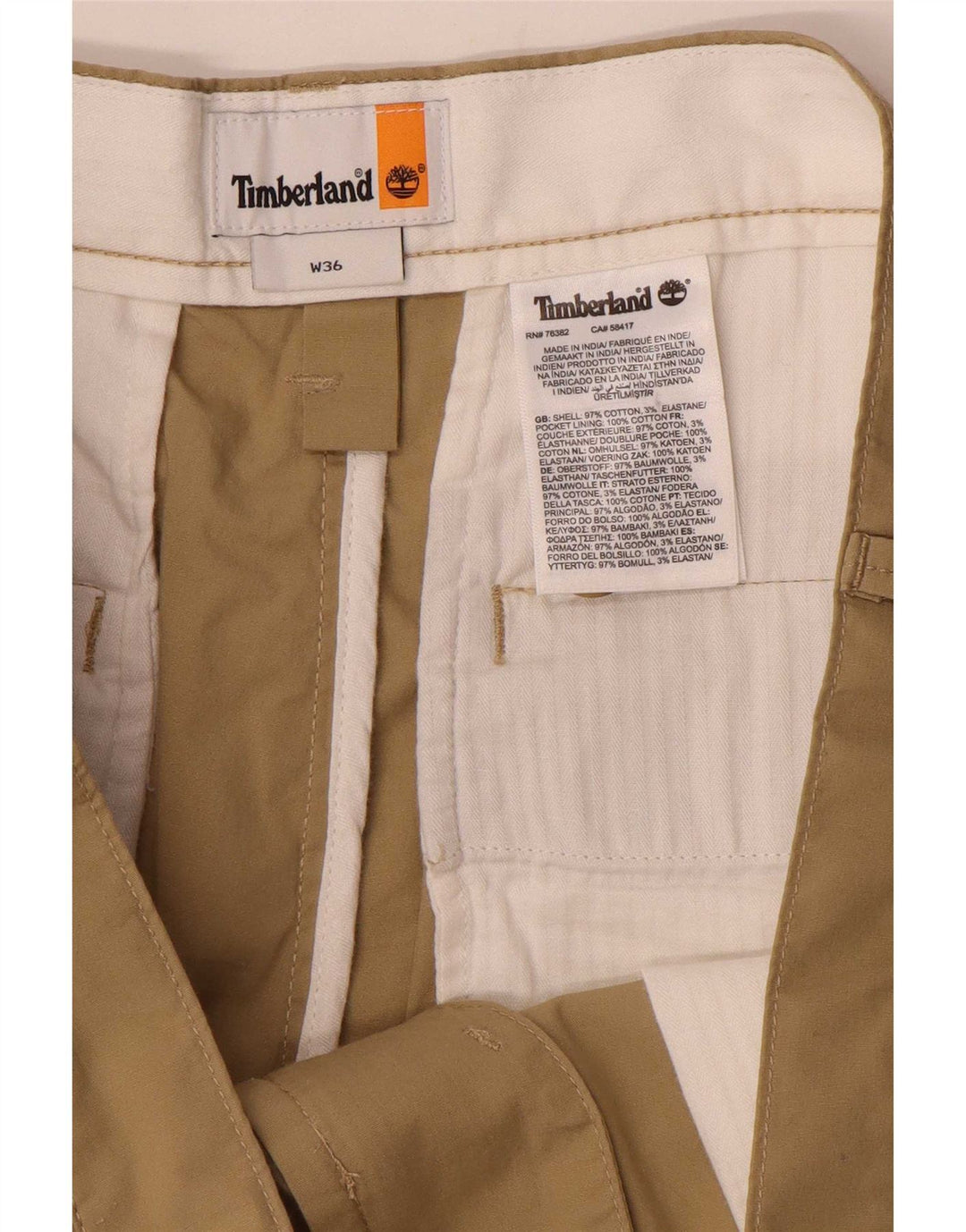 Timberland muške chino kratke hlače W36 velike bež boje