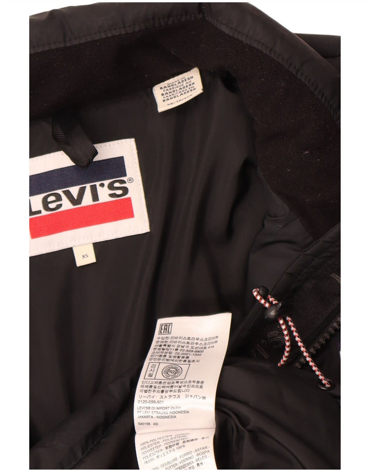 Levi's ženska široka podstavljena jakna UK 6 XS crni poliester