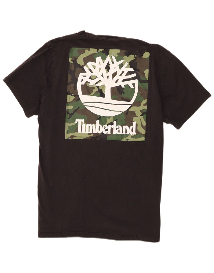 Timberland muška majica s grafičkim motivima, mali crni pamuk