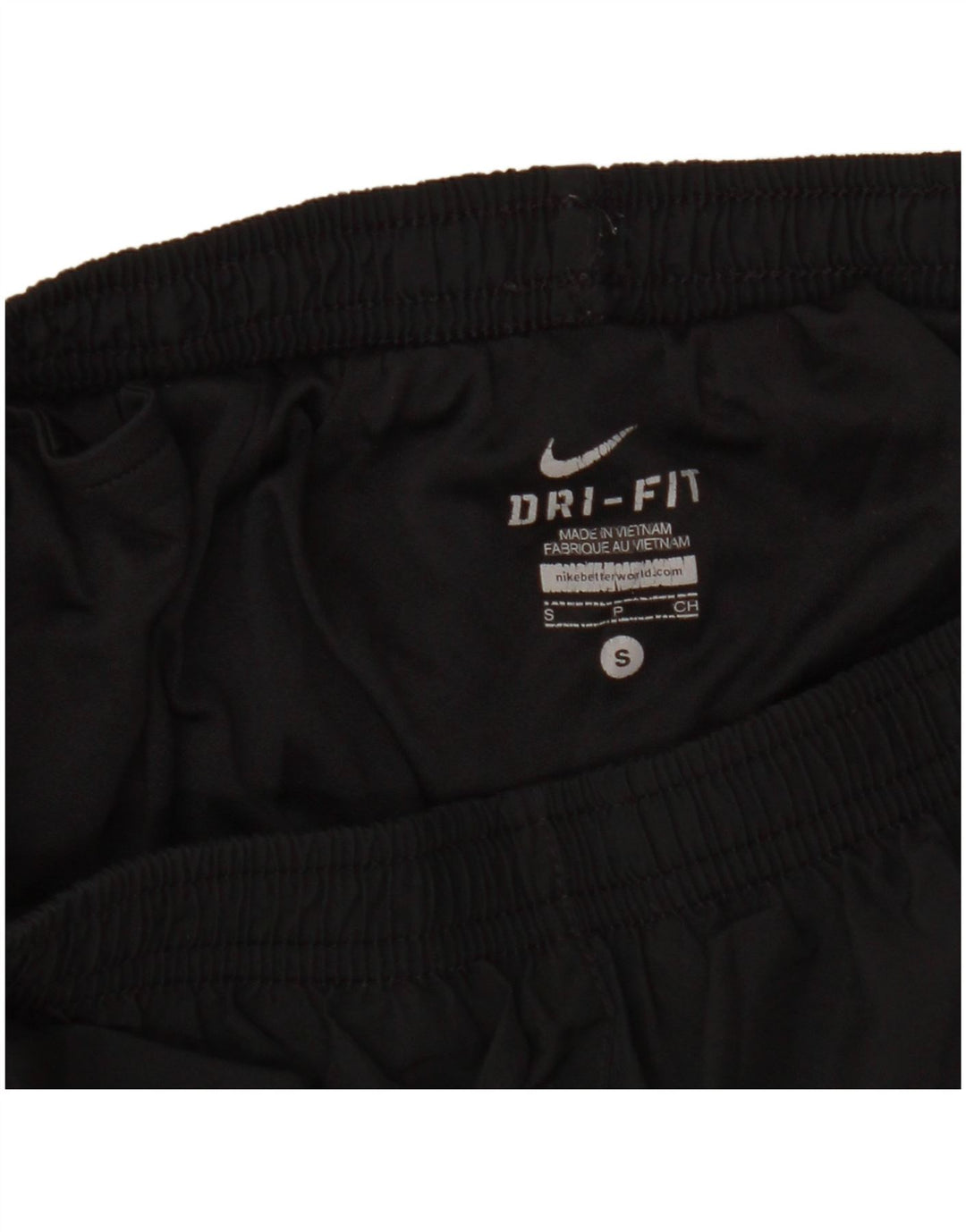 NIKE Ženske Dri Fit Graphic Sport Shorts UK 8 Small Black Colourblock