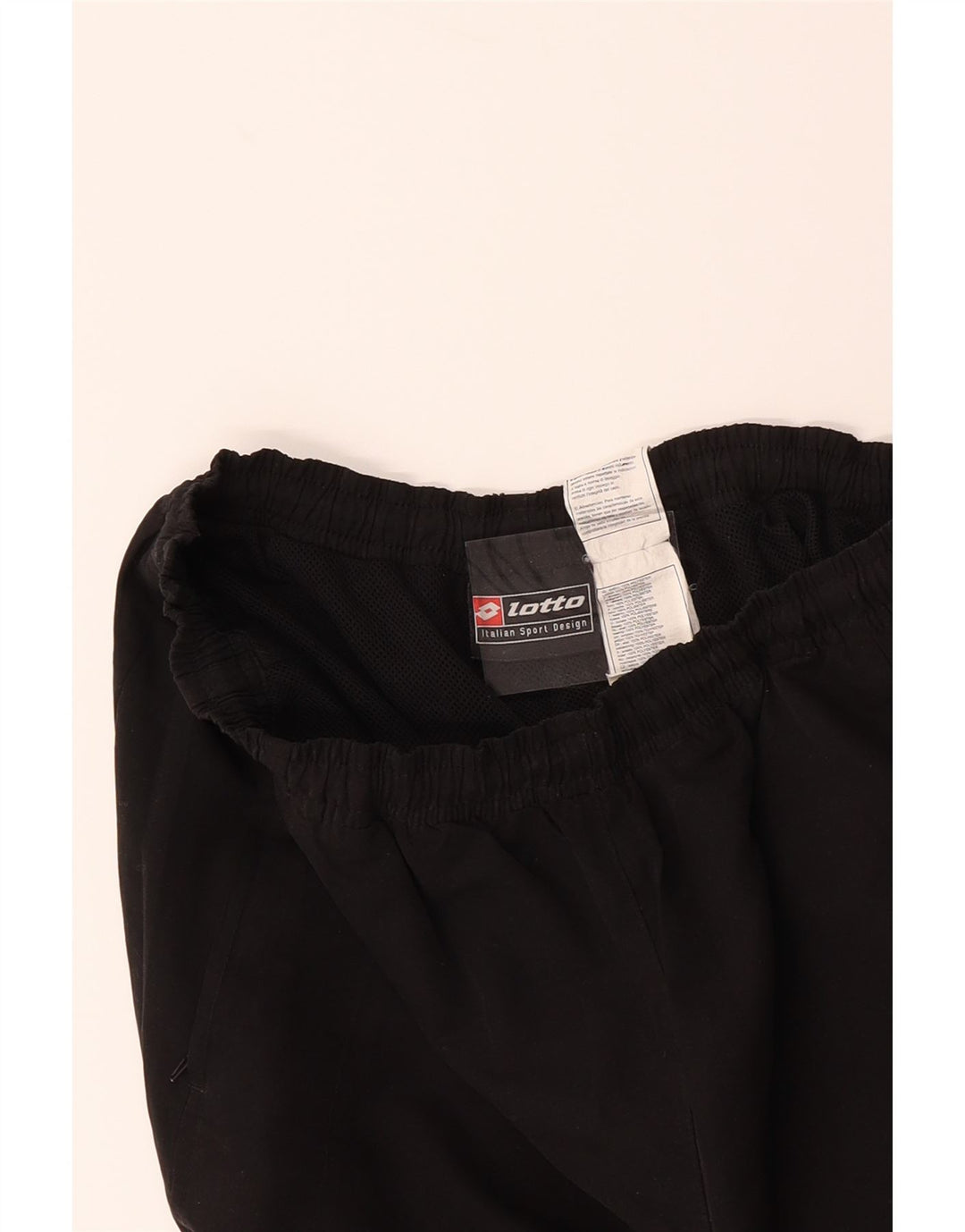 LOTTO Mens Graphic Tracksuit Trousers Medium Black Polyester