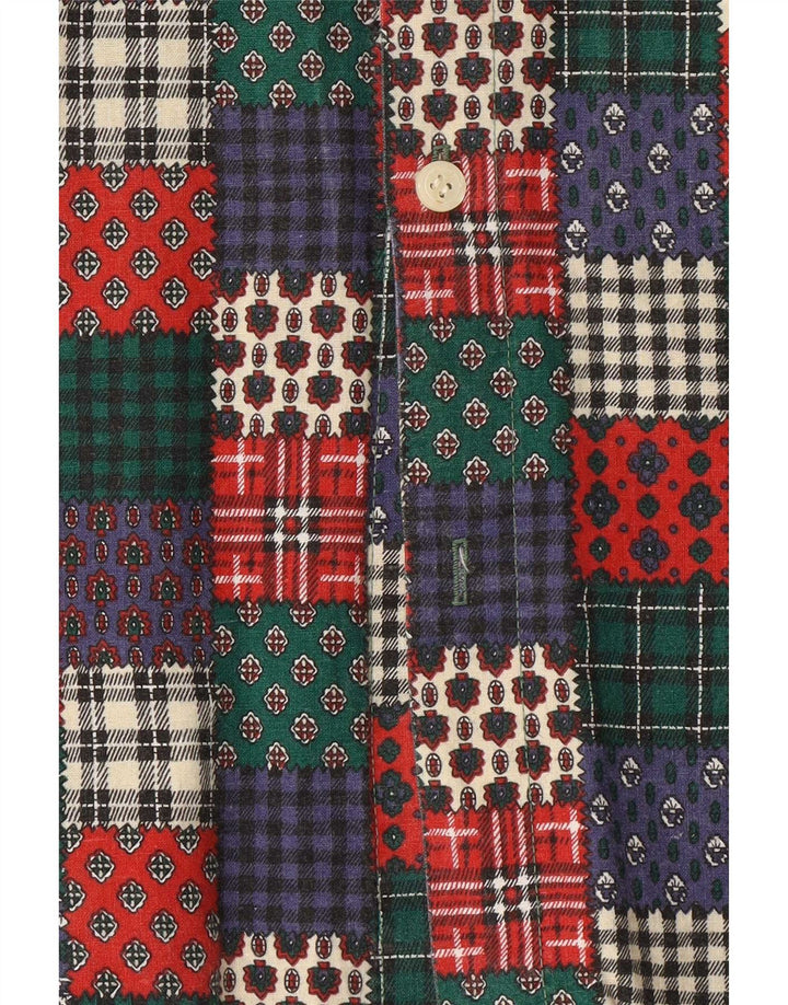 Vintage muška košulja standardnog kroja Medium Multicolored Patchwork