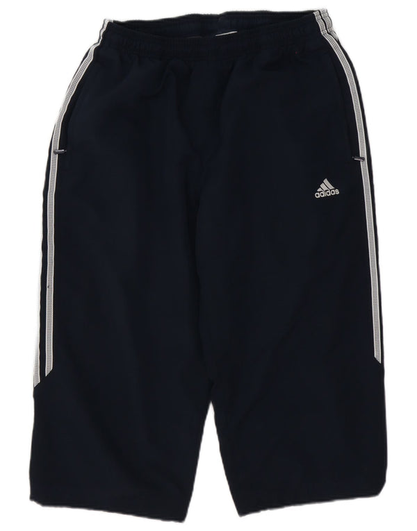Adidas muške kapri trenirke srednje tamnoplave poliesterske hlače
