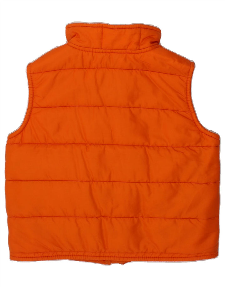BENETTON Girls Padded Gilet 7-8 Years Medium Orange Polyamide Vintage Benetton and Second-Hand Benetton from Messina Hembry 
