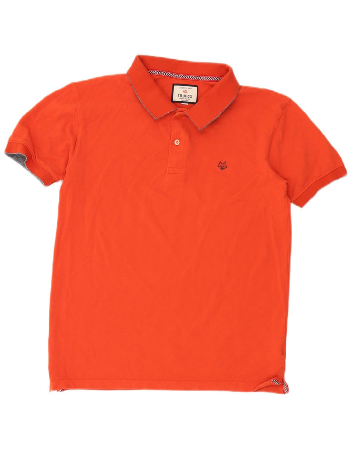 Vintage muška polo majica Mala narančasta pamuk