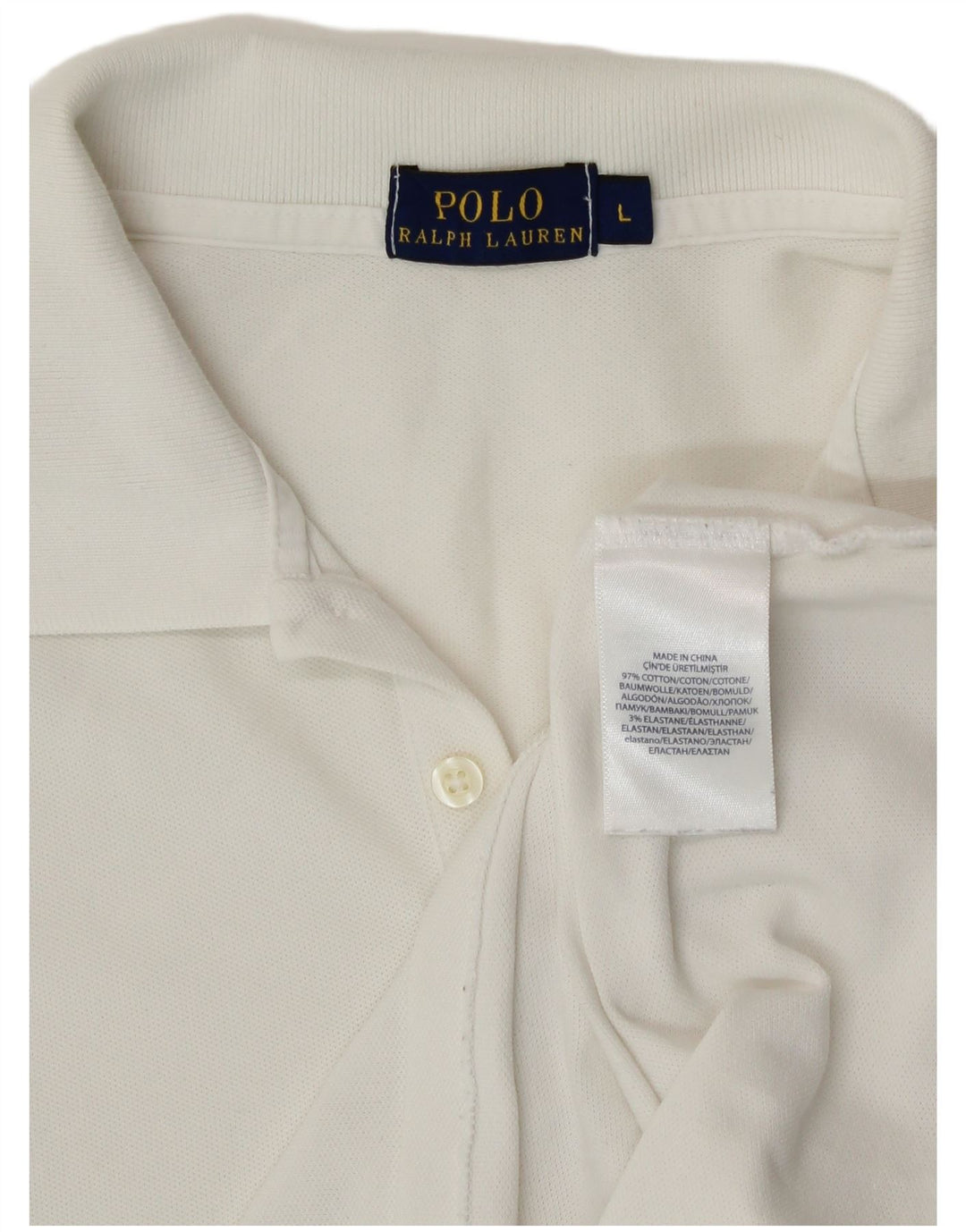 Velika ženska polo majica Polo Ralph Lauren od bijelog pamuka