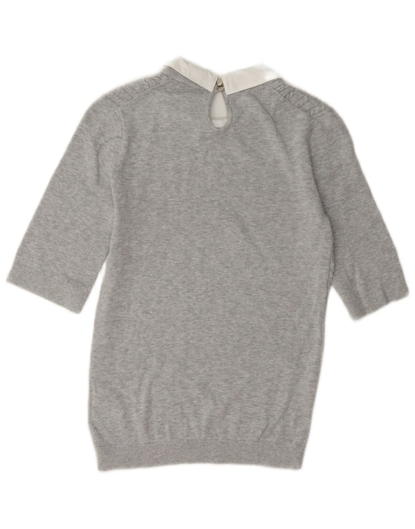 Tommy Hilfiger ženski džemper s polo ovratnikom UK 10 Small Gray