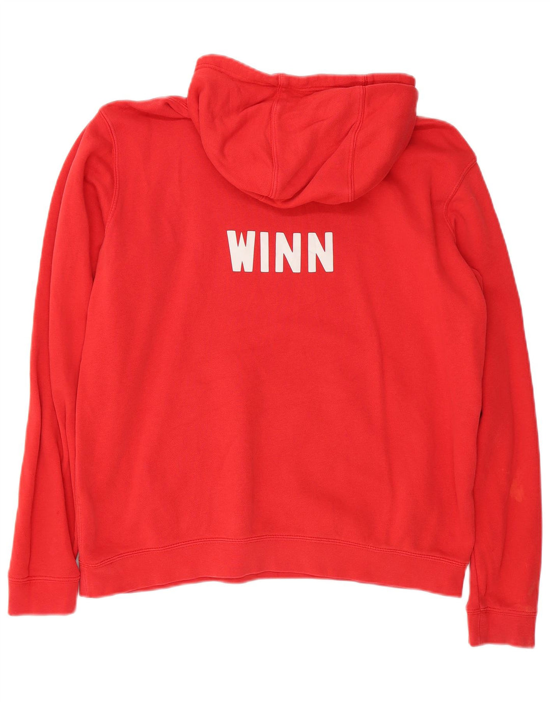 NIKE Mens Lowell Graphic Hoodie Jumper Medium Red Cotton