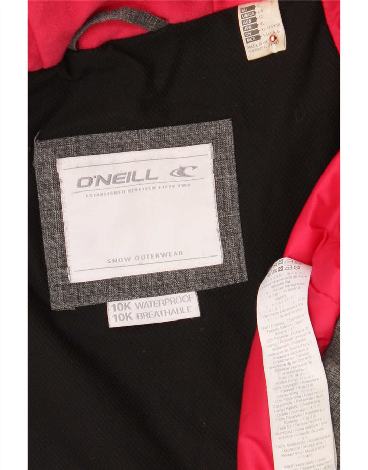 O'Neill muška parka jakna s kapuljačom UK 40 veliki sivi poliester