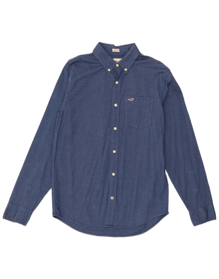 Hollister muška majica mala plava pamučna