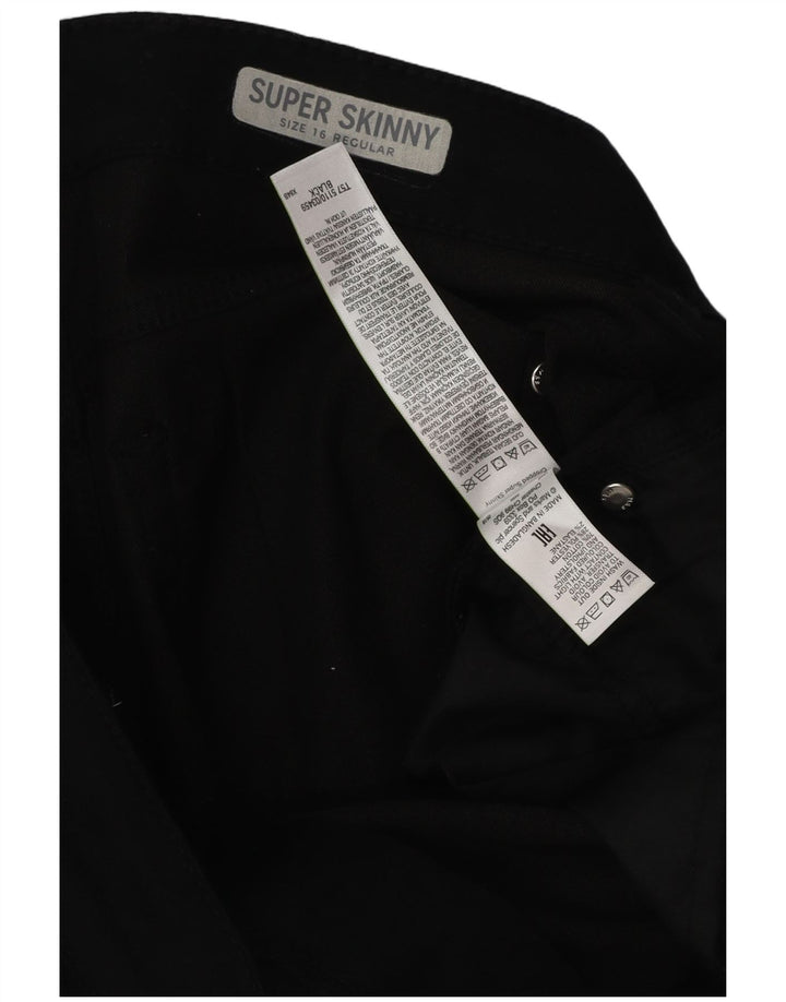 Marks & Spencer Ženske Regular Capri Jeans UK 16 Large W38 L21 Crne