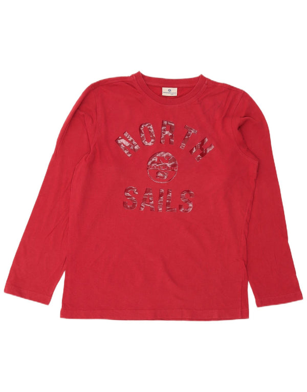 North Sails Muška majica dugih rukava s grafikama, veliki crveni pamuk