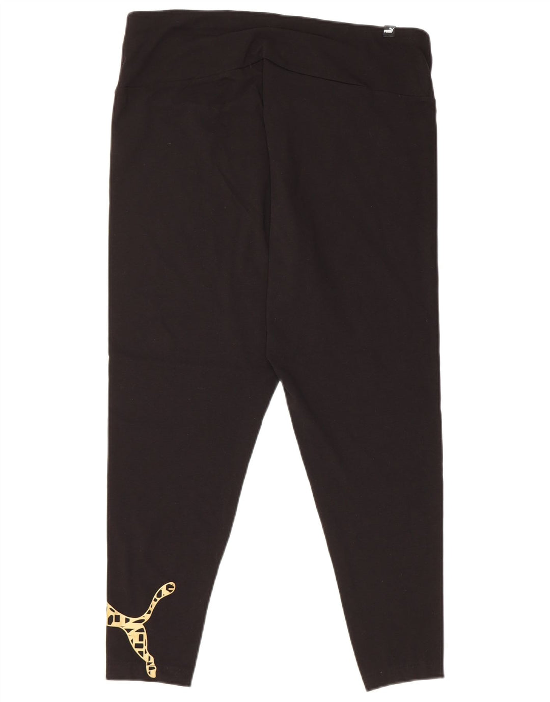 PUMA ženske grafičke tajice UK 18 XL crni pamuk