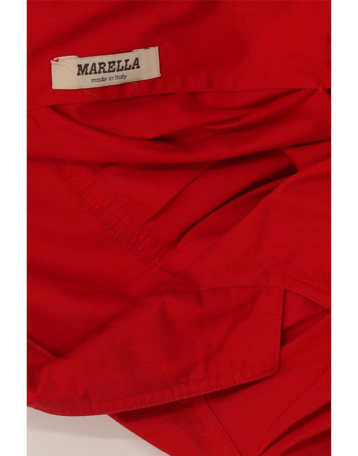 Ženska bomber jakna Marella Crop Wrap UK 12 srednje crvena